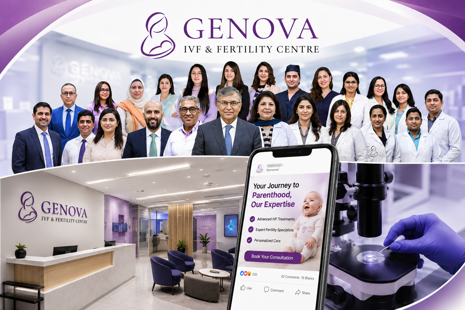 Genova IVF & Fertility Centre campaign visual